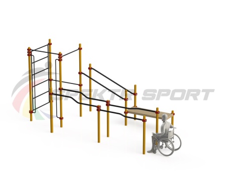 Купить Спортивный комплекс для инвалидов-колясочников WRK-D16_76mm в Ряжске 